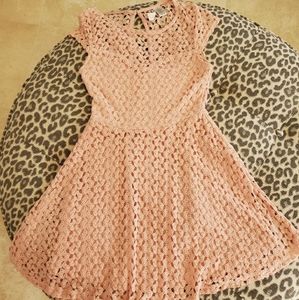 Crocheted sweetheart swing dress